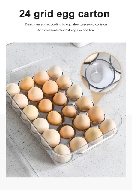 1PC Vegetable Fruit Egg Storage Refrigerator Organizer Plastic Pantry  Products Cutout Handle – the best products in the Joom Geek online store