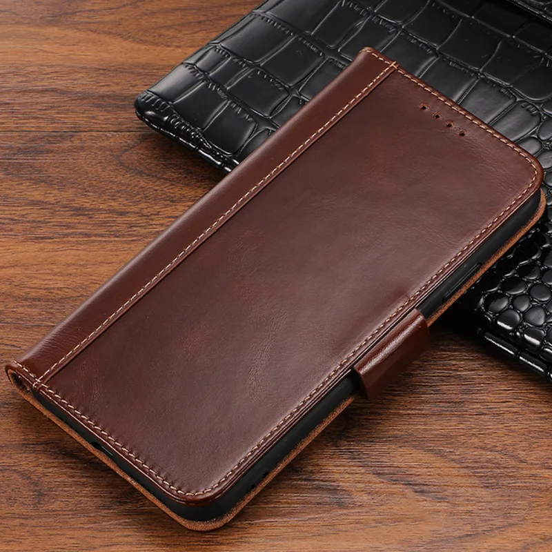 Чехол из натуральной коровьей кожи с масляным воском для iPhone 11 Pro Max Book Wallet