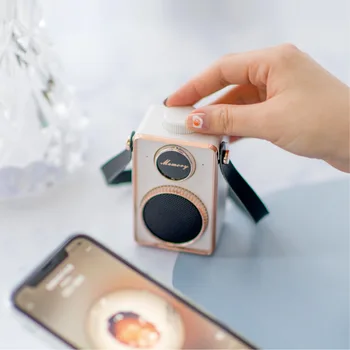 

Lantro JS Bluetooth Wireless Speakers Vintage Camera Style for Bar Shop Studio Decoration Soundbar Bocinas Bluetooth Speaker