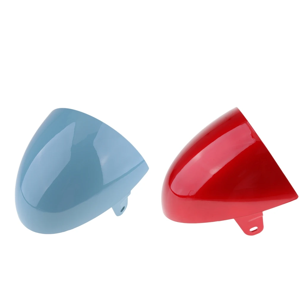MagiDeal 2 Pcs Motorcycle ABS Rear Seat Cowl Cover for Cafe Racer Blue+Red