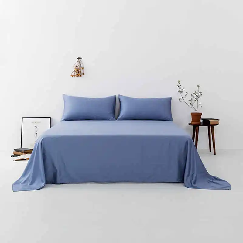 Liv-Esthete Wholesale Luxury Silk Gray Flat Sheet Silky Queen King Bed Sheets Pillowcase For Women Men Kids - Цвет: 006