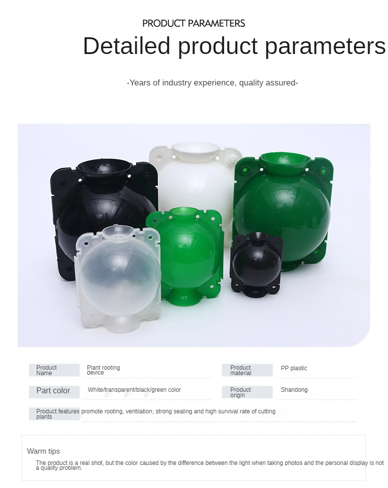 Boule D'enracinement Pour Boutures - Pods De Propagation Aérienne En ABS - Pour Jardinage, Terrarium Et Hydroponie - Taille 10x8x4 Cm - 10