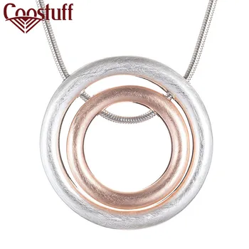 

Women's Trendy Round Jewelry Neck Chokers Simple Necklaces & Pendants Female Statement Suspension Circle Decoration Accessories