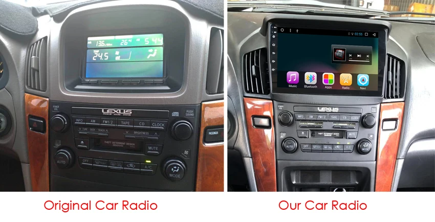 " android 8,1 Восьмиядерный Автомобильный gps dvd-плеер для lexus rx300 Авторадио автомобильный мультимедийный плеер головное устройство стерео навигация