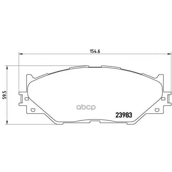 P83074_=1201 00 [0446553020]!Колодки Дисковые П Lexus Is 2.5/2.2d 05 Brembo P83074 Brembo арт. P83074