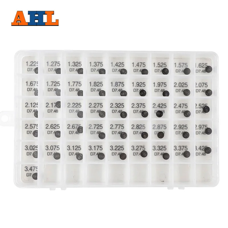 AHL Adjustable Valve Shim 7.48mm Complete Kits For Kawasaki ZZR600 Ninja ZX-9R ZX750 W650 KX250F KLX300R KLX250R EX250F ER6N | Автомобили