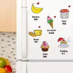 0595 фрукты еда настенные наклейки магазин ресторан самоклеющиеся наклейки декоративная плитка для стен наклейки на холодильник