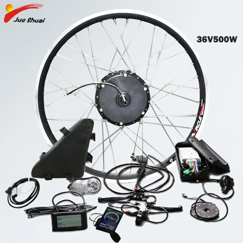 Best Price 36V 500W Electric Bike Conversion Kit Front wheel with Battery Bicycle Hub Motor Wheel e Bike Conversion Kit Bicicleta Eletrica