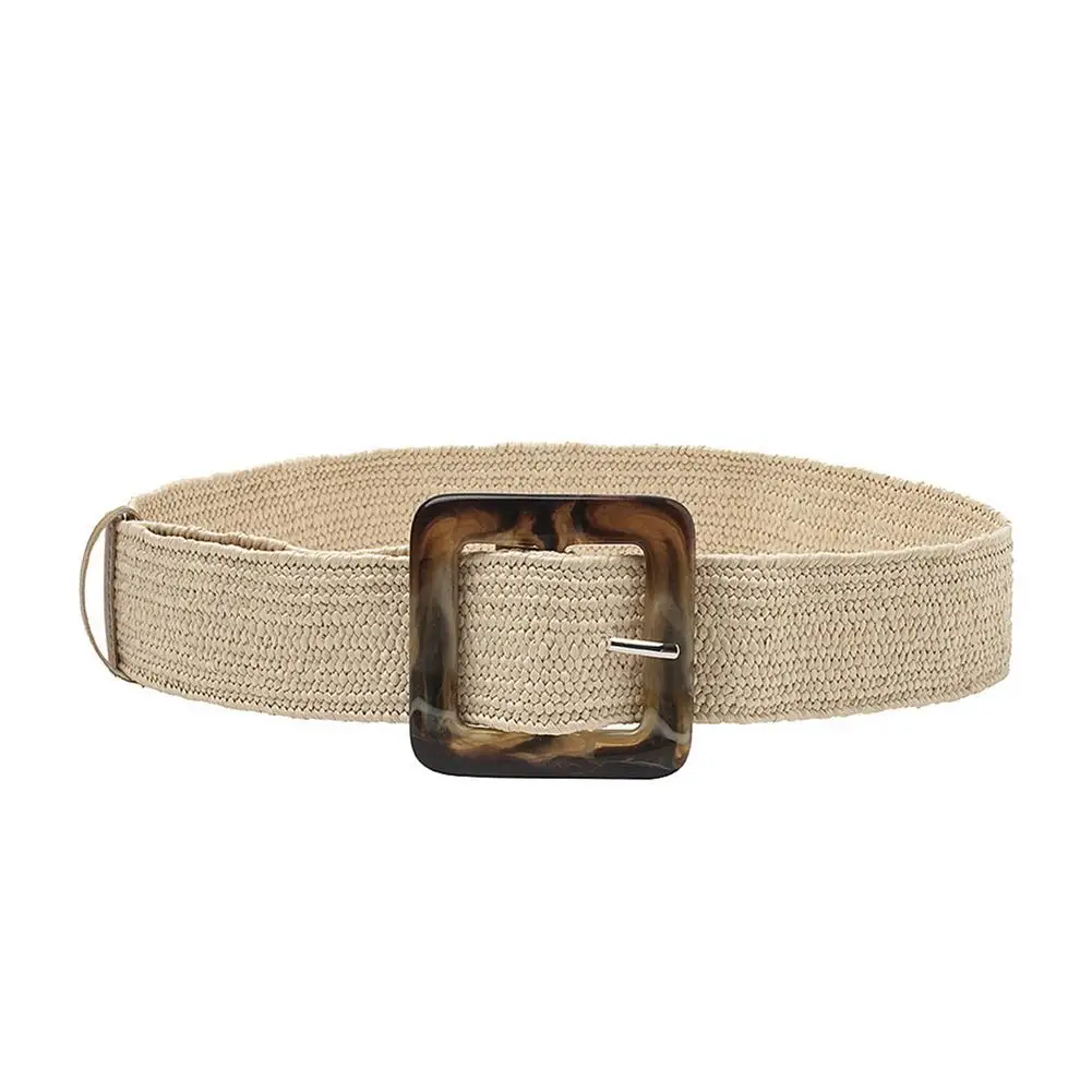 Ceinture écharpe En Cuir Avec Boucle Tressée Femme, Noir | Milano