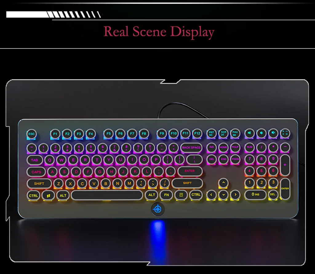 Gameing Keycap Ретро СТИМ панк механическая клавиатура 108 клавиш RGB с подсветкой Пылезащитная фиксированная клавиатура Axis полный ключ без коллизии
