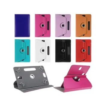 

7 Inch Tablet Computer Case Three Hole Universal Universal Four Corner Hook 360 Degree Rotating Leather Case