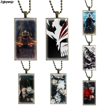 

Design Fashion Vintage Glass Women Rectangle Necklace Pendants For Women Kids Anime Manga Beyb Bleach Amazing