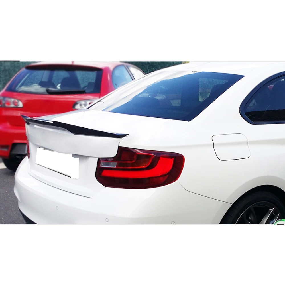 Rear Trunk Spoiler Boot Lip Wing Spoiler For BMW F87 M2 F22 220i M235i Coupe 2014 - 2019 Carbon Fiber