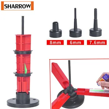 

Archery Arrow Fletching Vanes Jig Stick Shaft Adjustable DIY Feather Bonding Tool 6/7.6/8mm Columnar Shooting Hunting Accessory