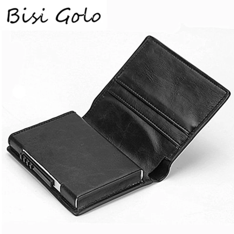 

BISI GORO New Credit Card Holder Wallet Aluminium Men Women Metal Wallet for Cards Business Card Package RFID Protector