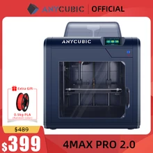 

ANYCUBIC 4Max Pro 2.0 DIY FDM 3D Printer with Large Build Volume 270*210*190mm Fully Enclosed Ultra-Silent Impresora 3D Printing