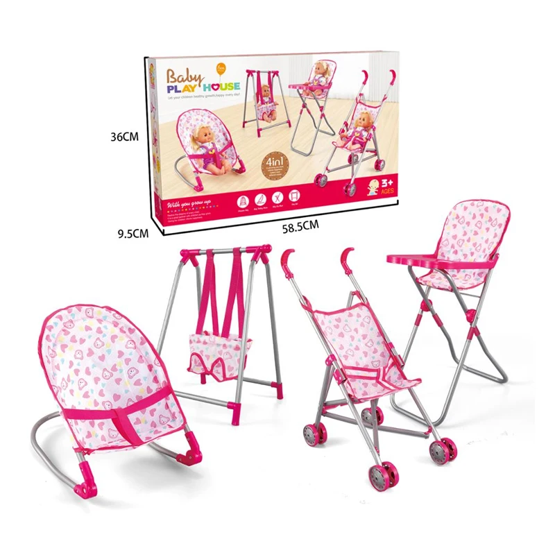 4 In1 ролевые игры игрушки мебель коляска кукла для детской коляски детская