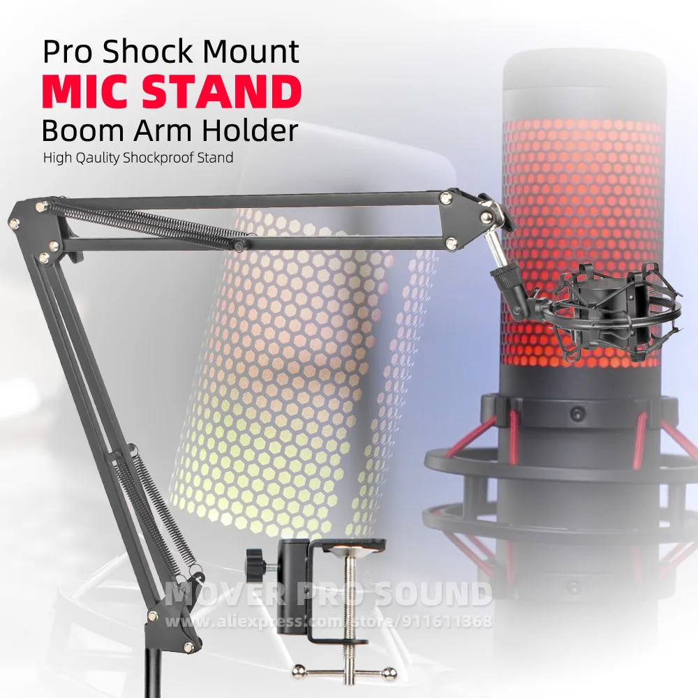 For Kingston HyperX Hyper X Quadcast S Desktop Microphone Stand Shock