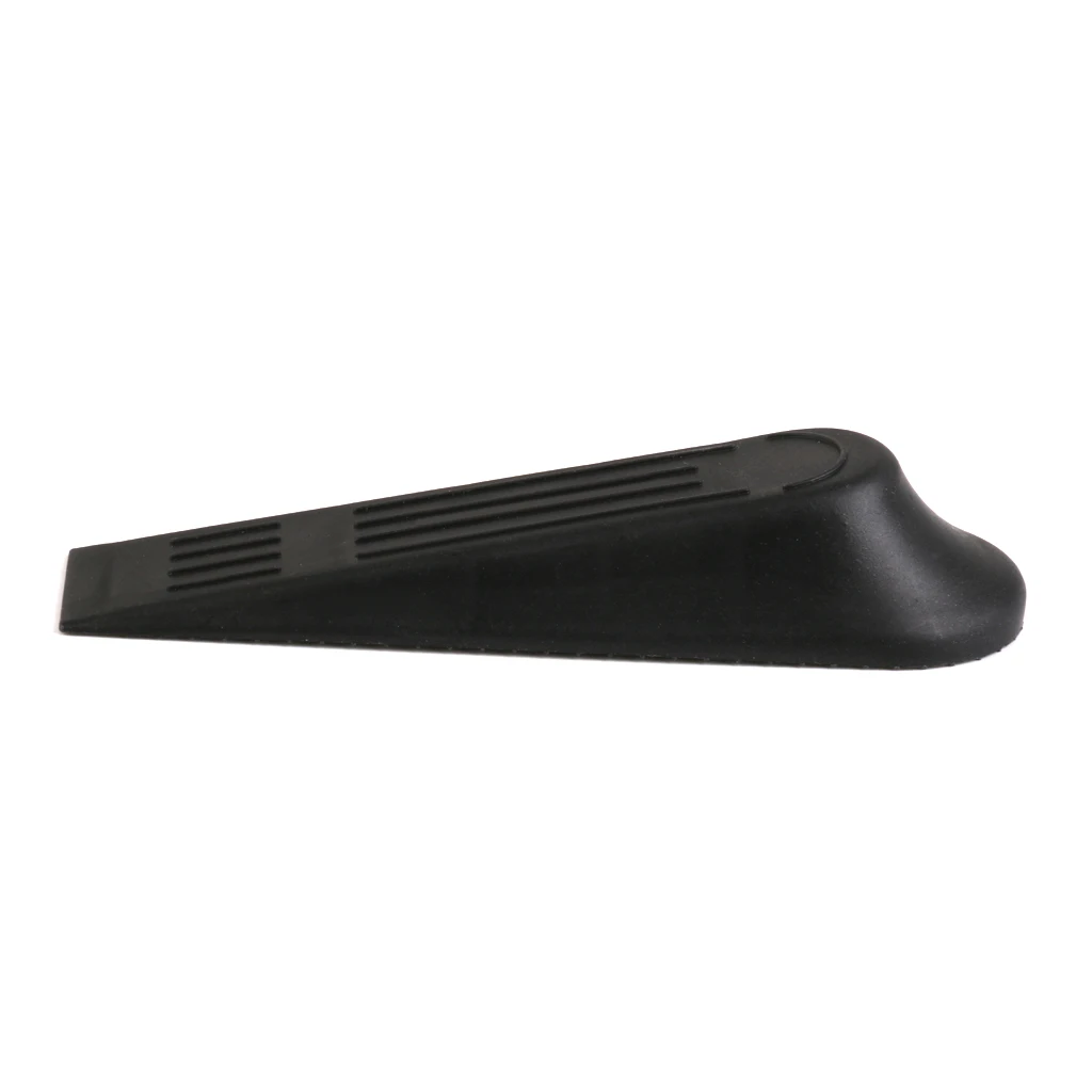 5PCS Black Door Stops Stoppers Wedges Jam Block Holder Cather Home Office