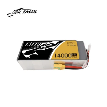 

Original TATTU 14000mAh 15C 22.2V 6S1P LiPO Battery for Big Load Multirotor Agricultral Plant Protection FPV Drone
