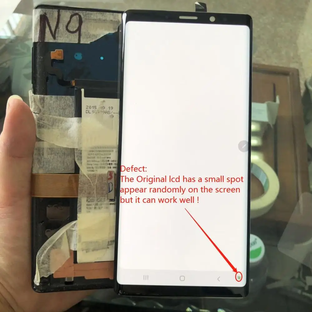 ЖК дисплей AMOLED 6 4 дюйма с черной точкой для SAMSUNG GALAXY Note 9 N960D N960F дигитайзером сенсорного экрана