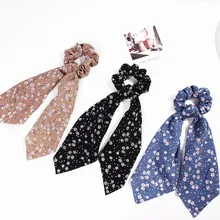 Женская головная повязка весна осень модный тканевый ободок для волос с принтом банта женские кольца для волос наголовный обруч с отделкой Милая повязка на голову для девочек