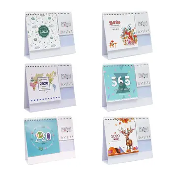 

2019 2020 Gorgeous 15 Monthly Designs Small Desktop Calendar Double-Sided Beautiful Table Calendar School Office Planner