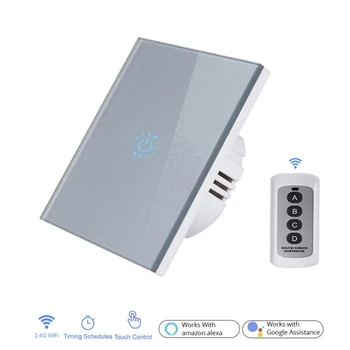 

1/2/3 gang WiFi Smart Touch Switch 433Mhz work with Google Home Amazon Alexa 110V 220V Smart Life APP