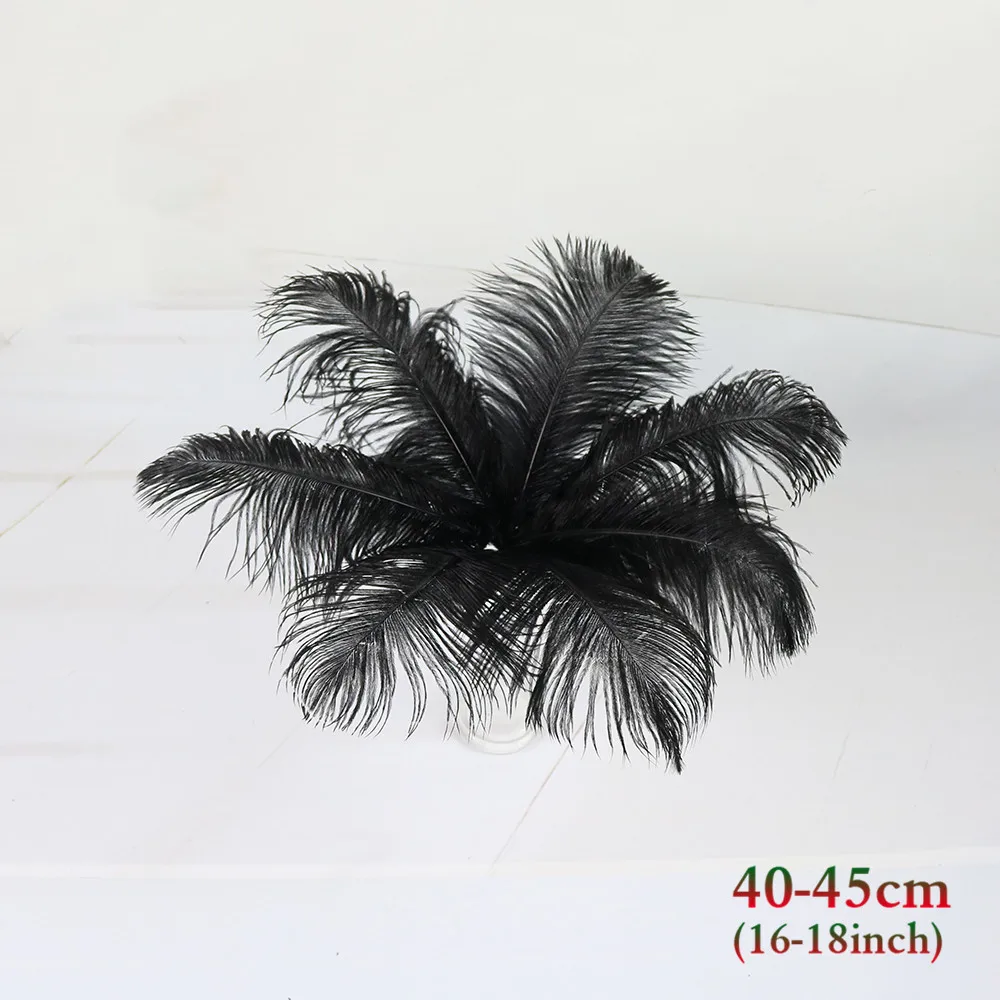 黑色 40-45cm 鸵鸟毛 2_副本