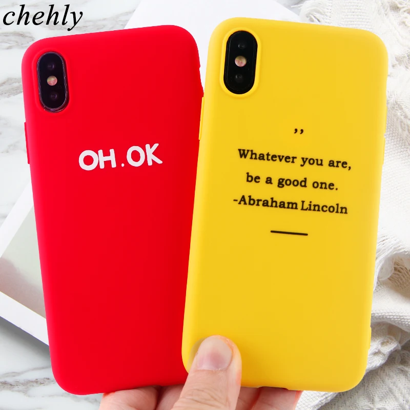 Чехол для телефона OH OK Words iPhone 6s 7 8 11 12 Mini Plus Pro X XS Max XR SE|Бамперы| |
