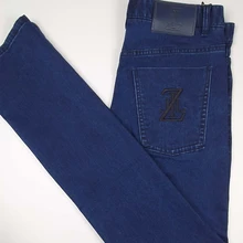 Джинсы миллиардер из воловьей кожи, хлопок, мужские, новинка, зимние, плотные, деловые, модные, повседневные, европейский размер, большая молния