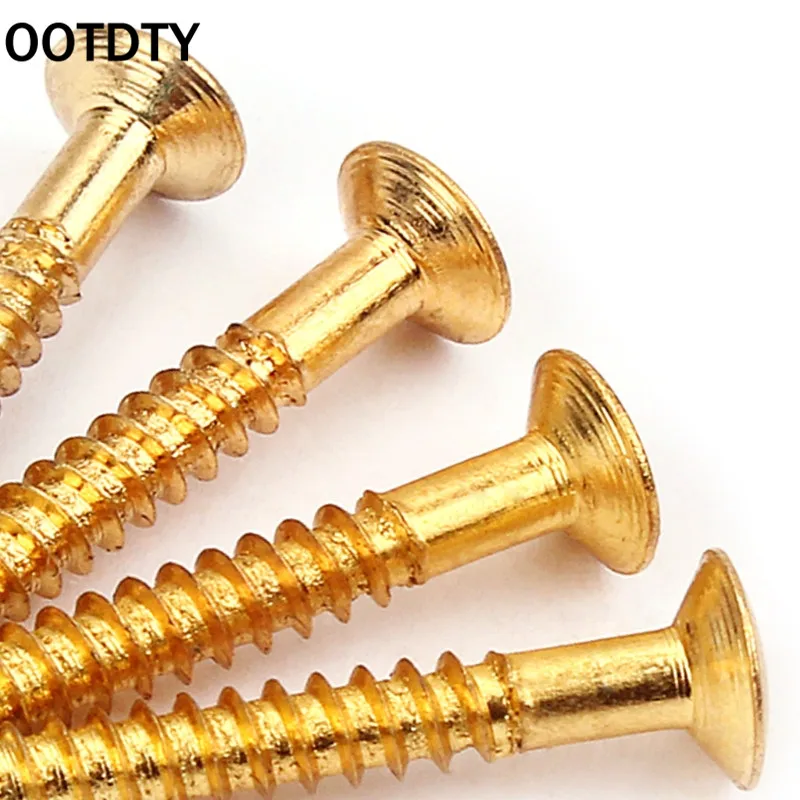 OOTDTY 4x LP Guitar Pickup Surround Screw Humbucker Pickup Ring Mounting Screws suit for guitar