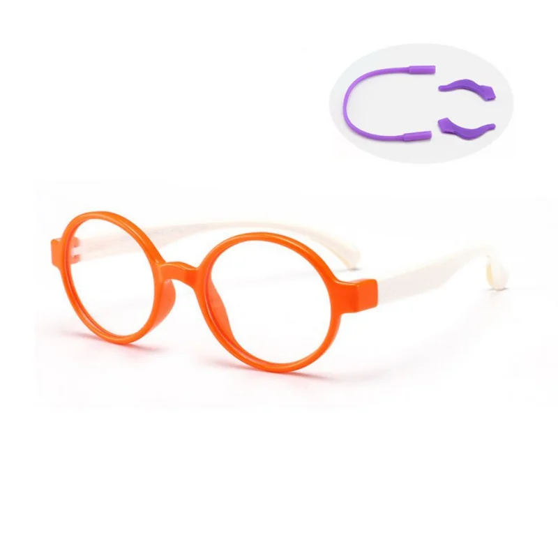 Очки с защитой от ультрафиолета, детский синий светильник, блокирующие очки, гибкие, анти-напряженные очки, компьютерные очки для мальчиков и девочек - Цвет: EP0217C8S