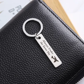 

Chain for Pants Simple Keychain Bag Man Key Chain Women Key Holder High Quality Couples Keyring Plane Pendant Fashion Porte Clef