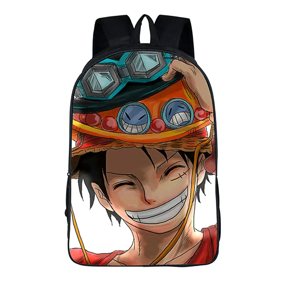

ONE PIECE Men Backpack LUFFY Cartoon Comics 3D Printed School Bags Anime Book Laptop Knapsack For Kids Child Children Boy Gril