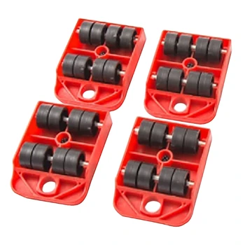 

4 PCS Moves Furniture Tool Transport Shifter Moving Wheel Slider Remover Roller Heavy