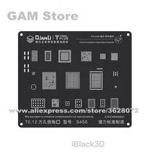 QIANLI iBlack 3D Baseband BGA трафарет для iPhone 5 5S 6G 6Plus 6S 6SP 7 7P 8 8P Wifi power IC Reball паяльная стальная сетка жестяная сетка