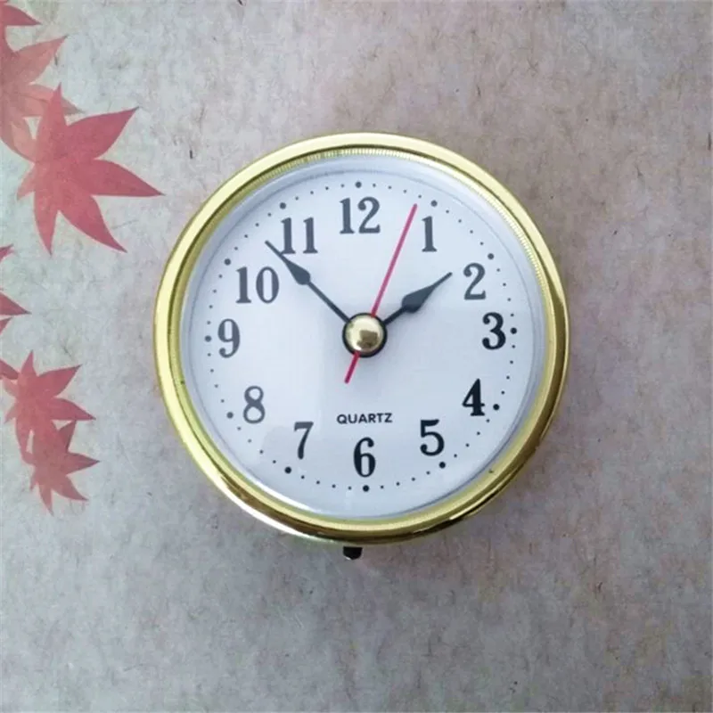 

NEW 2PCS Diameter 65MM Gold Fit-Up Quartz Insert Clock DIY Battery Clock Accessories Replacement