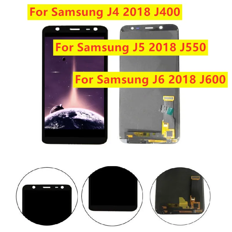 ЖК дисплей с дигитайзером сенсорного экрана в сборе для Samsung Galaxy J4 2018 J400 J5 J550 J6