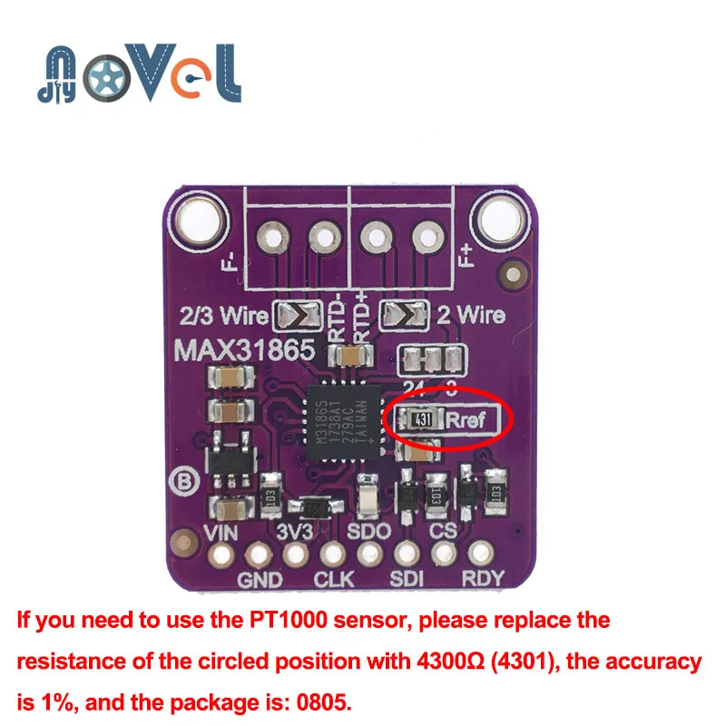 DC 3 V-5 V MAX31865 SPI PT100 для PT1000 компании "feilong" плата преобразователя регулятор температуры с термопарным Температура Сенсор усилитель детектор модуль для Arduino