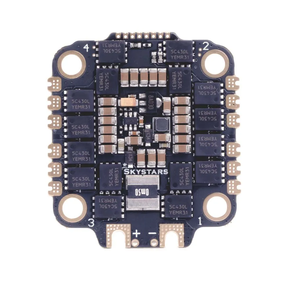 Skystars 45A 55A с диагональю экрана 3-6S 8bit BLHeli_S 4-в-1 ESC Поддержка DShot300/600 MultiShot/ OneShot для