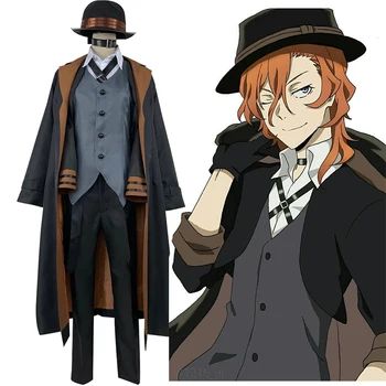 

Anime Bungo Stray Dogs Cosplay Nakahara Chuya Costume Carnival Party Stray Dogs Uniform Halloween