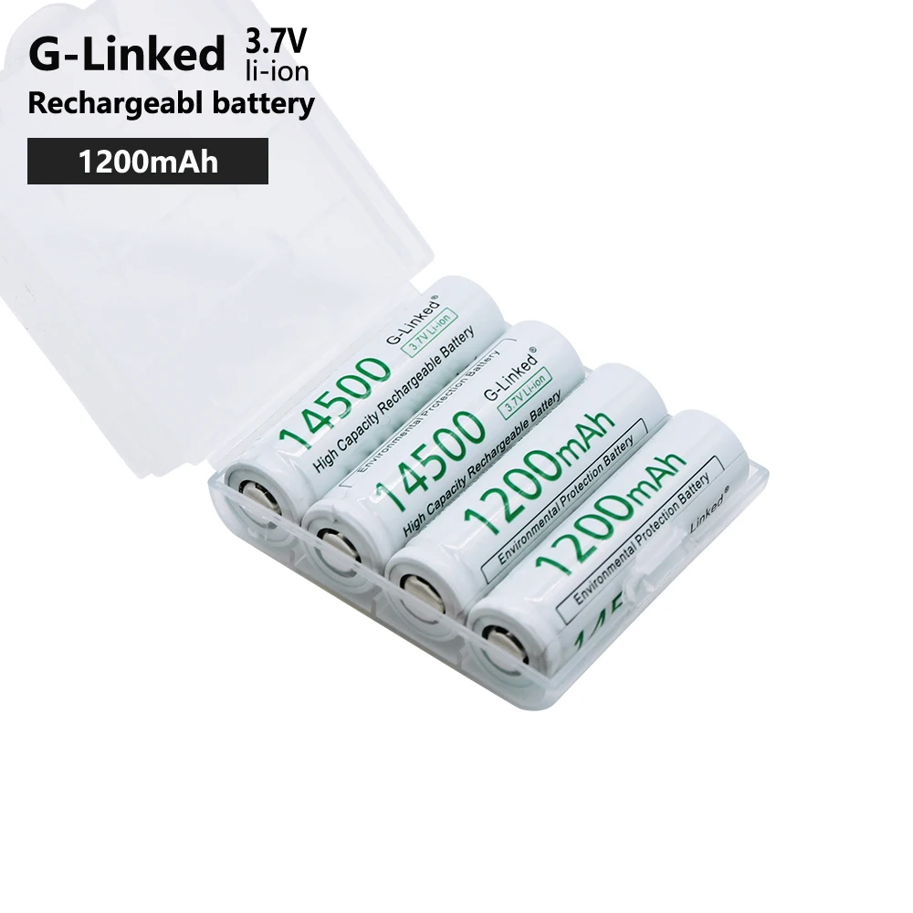 GTF 14500 Battery 3.7V 600mAh 14500 Rechargeable Li-ion Batteries