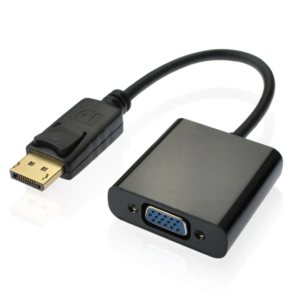 Переходник для видеоадаптера dp vga 1080p Thunderbolt штекер гнездо Кабели VGA переходник