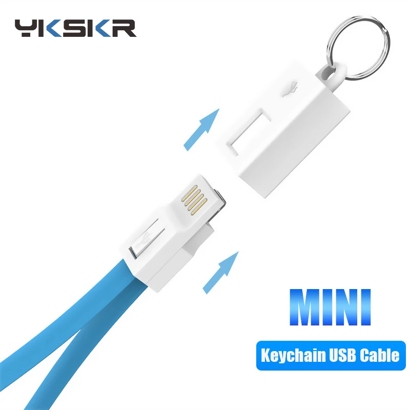 USB-кабель для iPhone Samsung Huawei Xiaomi внешний аккумулятор Micro USB Type-C кабель брелок