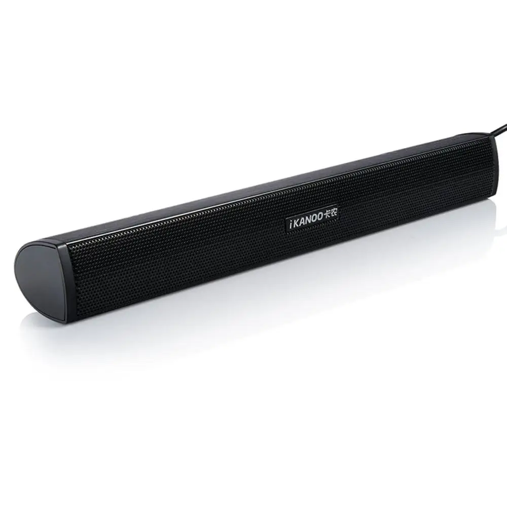 Black N12 Portable and Mini Professional USB Power Supply Digital Speaker USB Audio Input With Stand Holder for Laptop - Color: Black
