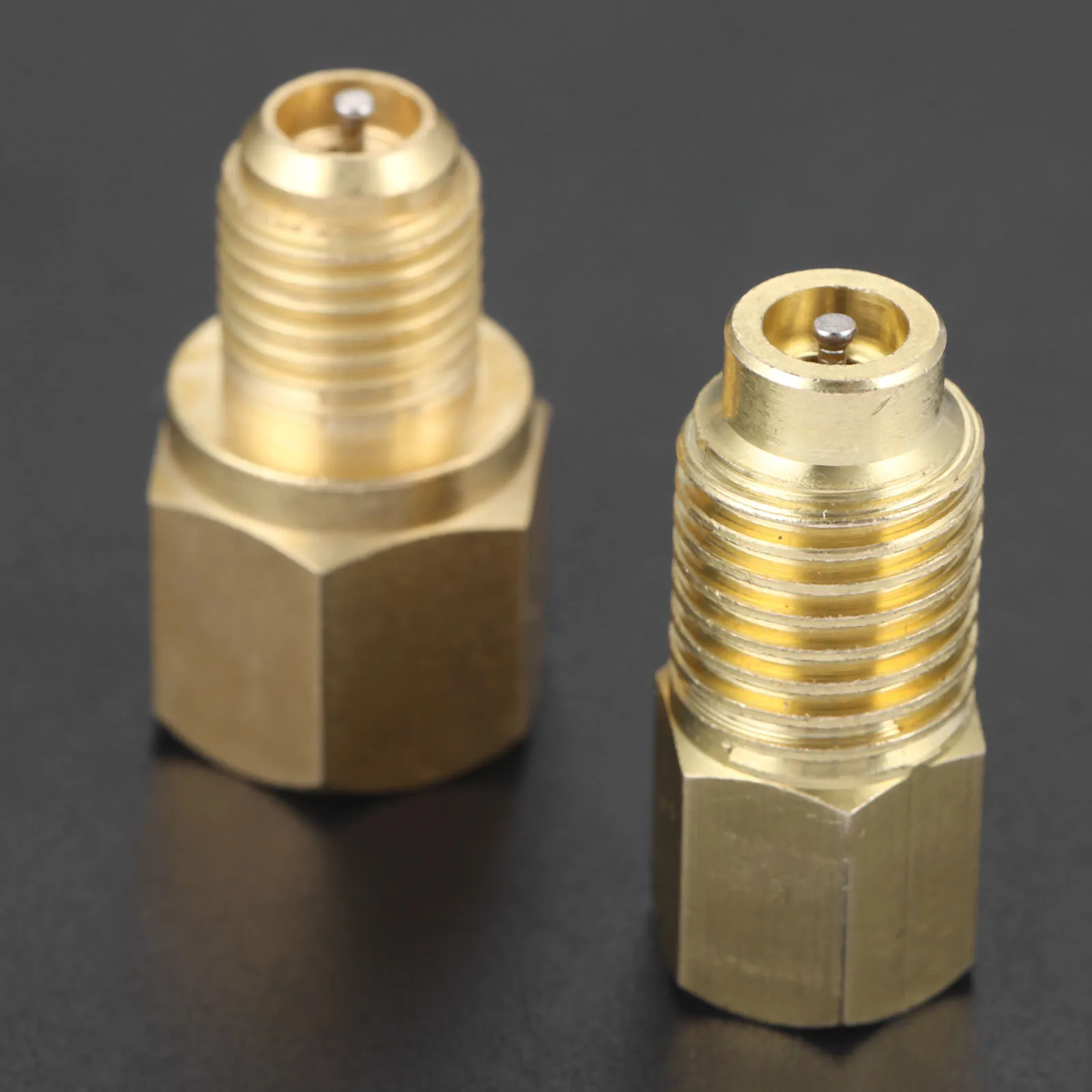 2 Pcs R12 R22 To R134a Adapters R134a Refrigerant Tank/vacuum Pump Port