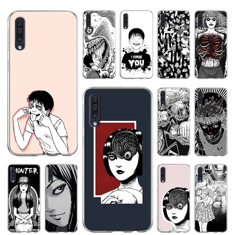 Чехол-накладка для Samsung Galaxy A51 A71 A50 A70 A10 A20 A30 A40 A11 A21 A31 A41 5G Junji Ito с ужасами | Мобильные