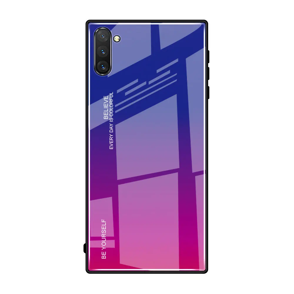 Ins Модный чехол из закаленного стекла для samsung Galaxy Note 10 Pro, чехол для телефона samsung Note 10, защитный чехол - Цвет: 04