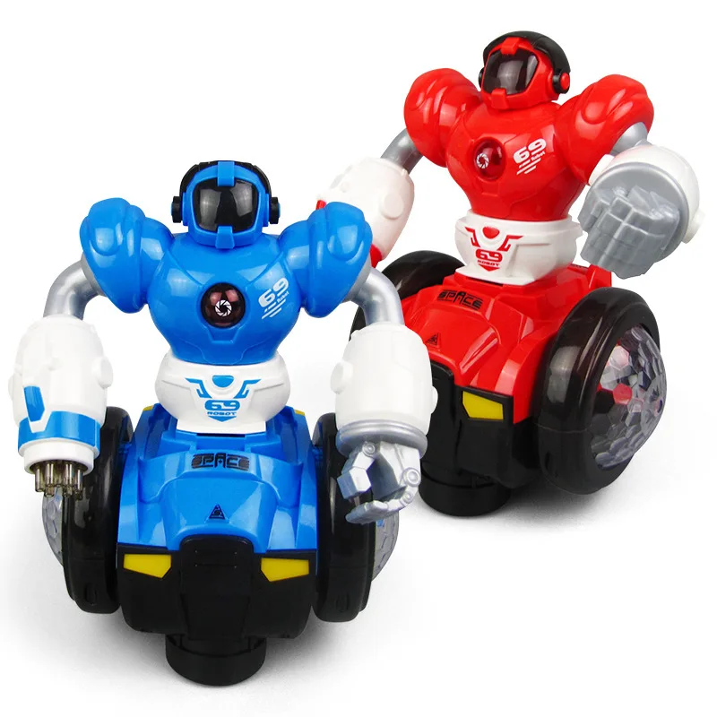 

New Style Smart Early Education Robot Colorful Light Music Dancing Electric Universal Children Model Robot